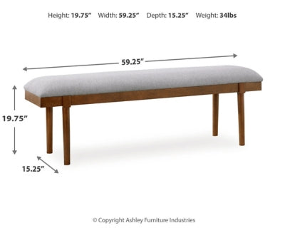Lyncott 59" Upholstered Dining Bench