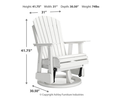 Hyland wave Outdoor Swivel Glider Chair