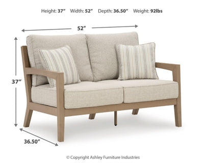 Hallow Creek Outdoor Loveseat with Cushion