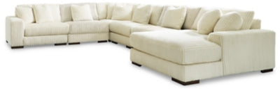 Seccional Lindyn de 6 piezas con chaise longue