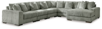 Seccional Lindyn de 6 piezas con chaise longue
