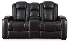 Loveseat eléctrico reclinable Party Time con consola