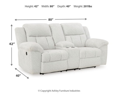 Frohn Reclining Loveseat with Console