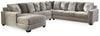 Seccional Ardsley de 4 piezas con chaise longue
