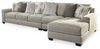 Seccional Ardsley de 3 piezas con chaise longue