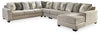 Seccional Ardsley de 5 piezas con chaise longue