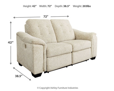 Loveseat reclinable eléctrico Beaconfield