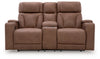 Point Clear Power Reclining Loveseat with Console