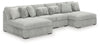 Seccional Snodoodle de 4 piezas con chaise longue