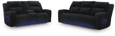 TwinBrooke Power Reclining Sofa and Loveseat