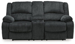 Loveseat reclinable eléctrico Draycoll con consola