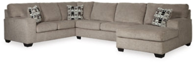 Seccional de 3 piezas con chaise longue Ballinasloe