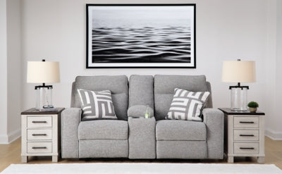 Loveseat reclinable eléctrico Biscoe