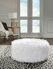Ottoman oversized Galice white