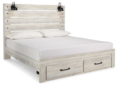 Cama King Cambeck con dos cajones de almacenamiento