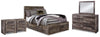 Derekson Full Panel Storage Bed, Dresser, Mirror and 2 Nightstands