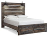 Drystan Queen Panel Bed with 2 Storage Drawers