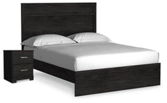 Belachime Queen Panel Bed and Nightstand