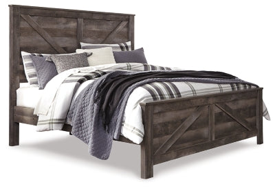 Cama con paneles Wynnlow King Crossbuck