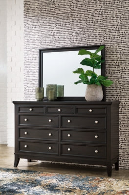 Bambori Dresser and Mirror