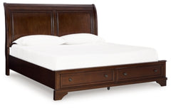 Trellington Queen Sleigh Storage Bed