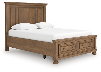Cama Queen Vandenmore con almacenamiento y paneles