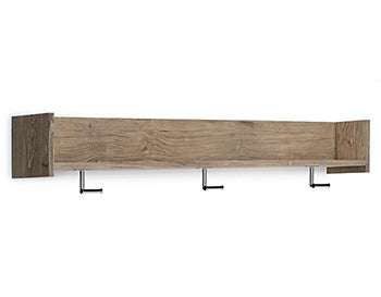 Perchero de pared con estante Oliah
