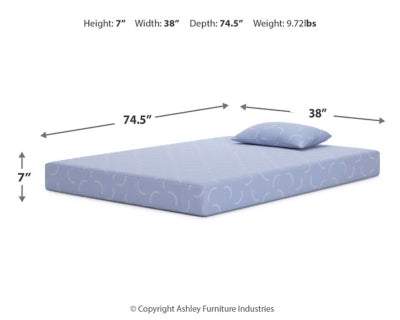 iKidz Ocean Twin Mattress and Pillow