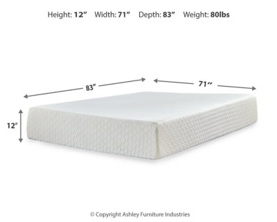 Chime 12 Inch Memory Foam California King Mattress in a Box