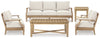 Carter Hall Outdoor Sofa, 2 Lounge Chairs, Coffee Table and End Table