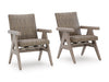 Carisbo Outdoor Rocking Arm Chair (Set of 2)