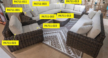 Cojín de asiento Kimora Lounge