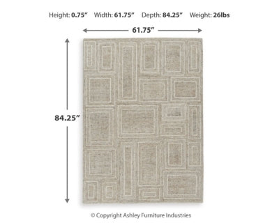 Alfombra Brickburgh 150x210 cm