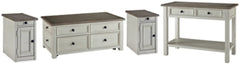 Bolanburg Coffee Table and 2 Chairside End Tables with Console