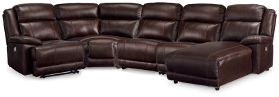 VonKurt 5-Piece Reclining Sectional With Chaise