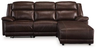 VonKurt 3-Piece Reclining Sofa Chaise