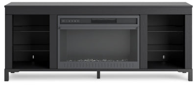 Mueble para TV Cayberry de 60" con chimenea eléctrica