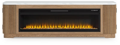Mueble para TV Camdill de 80" con chimenea eléctrica