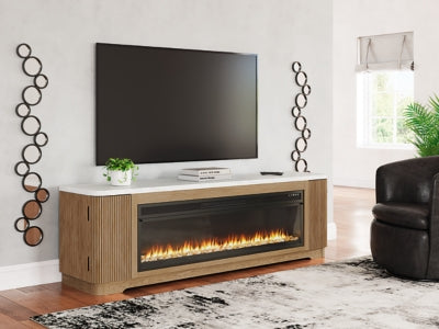Mueble para TV Camdill de 80" con chimenea eléctrica