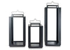 Candelabro Lantern black (set 3 piezas)
