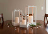 Candelabro Lantern white (set 3 piezas)