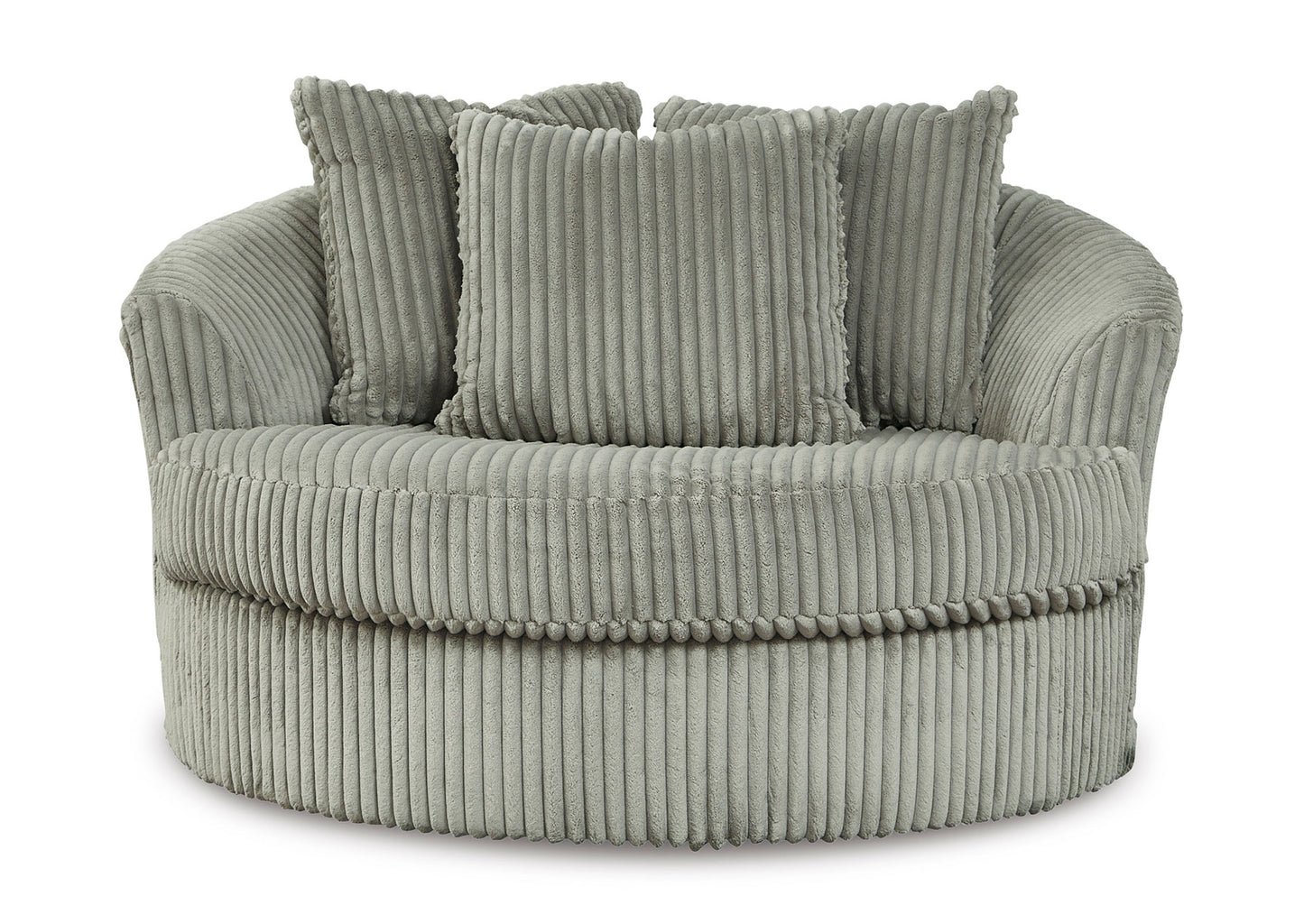 Sofá 1 cuerpo giratorio oversized Lindyn fog - vista 3