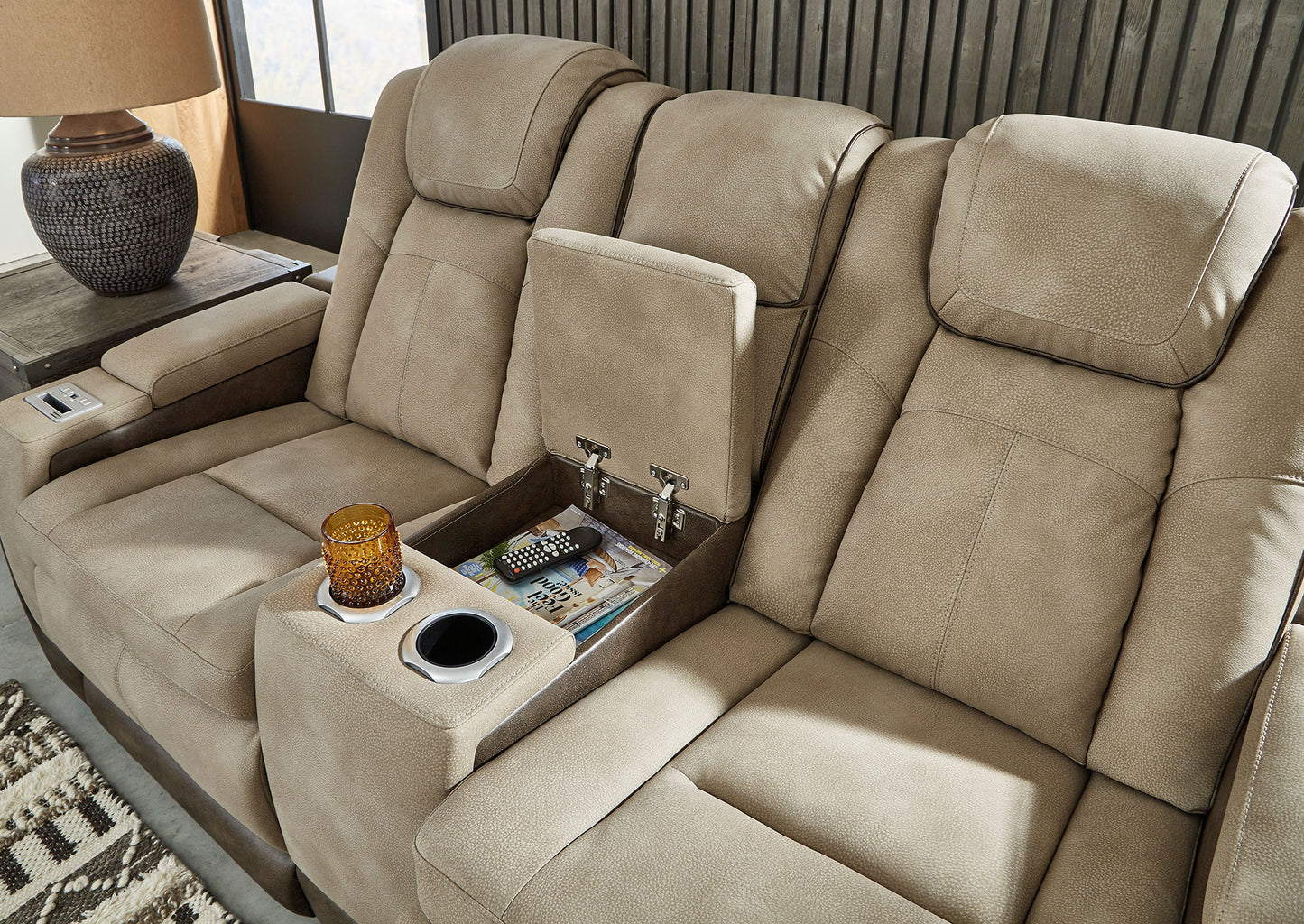 Sofá reclinable 2 cuerpos DuraPella sand - vista 6