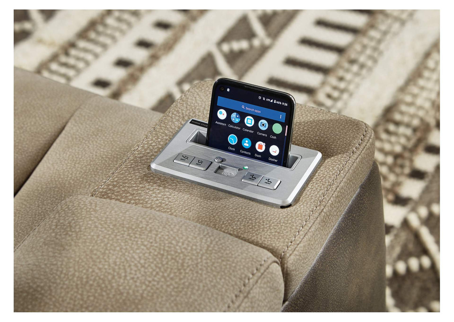 Sofá reclinable 2 cuerpos DuraPella sand - vista 9