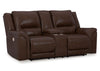 Sofá reclinable 2 cuerpos Trasimeno dark brown