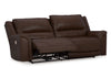 Sofá reclinable 2 cuerpos Trasimeno dark brown