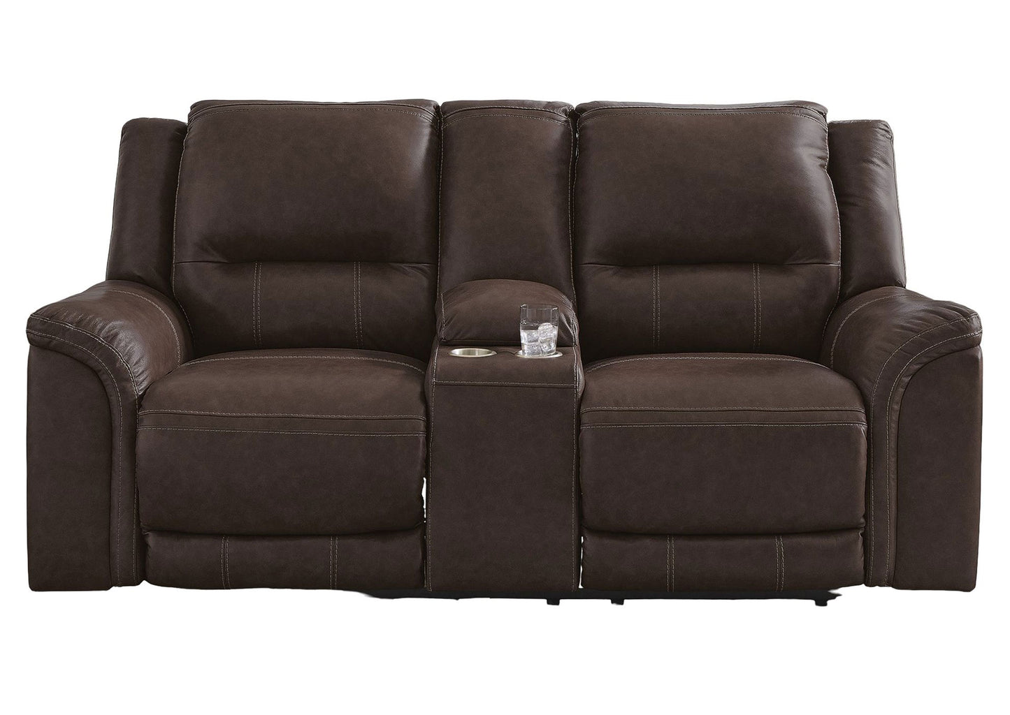 Sofá reclinable 2 cuerpos Trasimeno dark brown