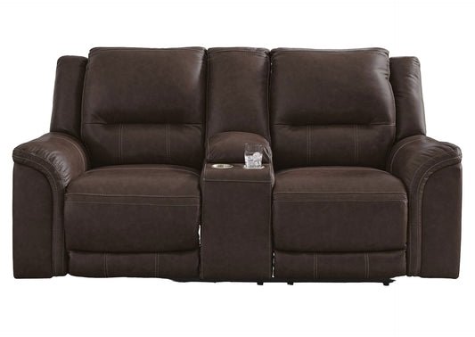 Sofá reclinable 2 cuerpos Trasimeno dark brown