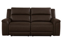Sofá reclinable 2 cuerpos Trasimeno dark brown