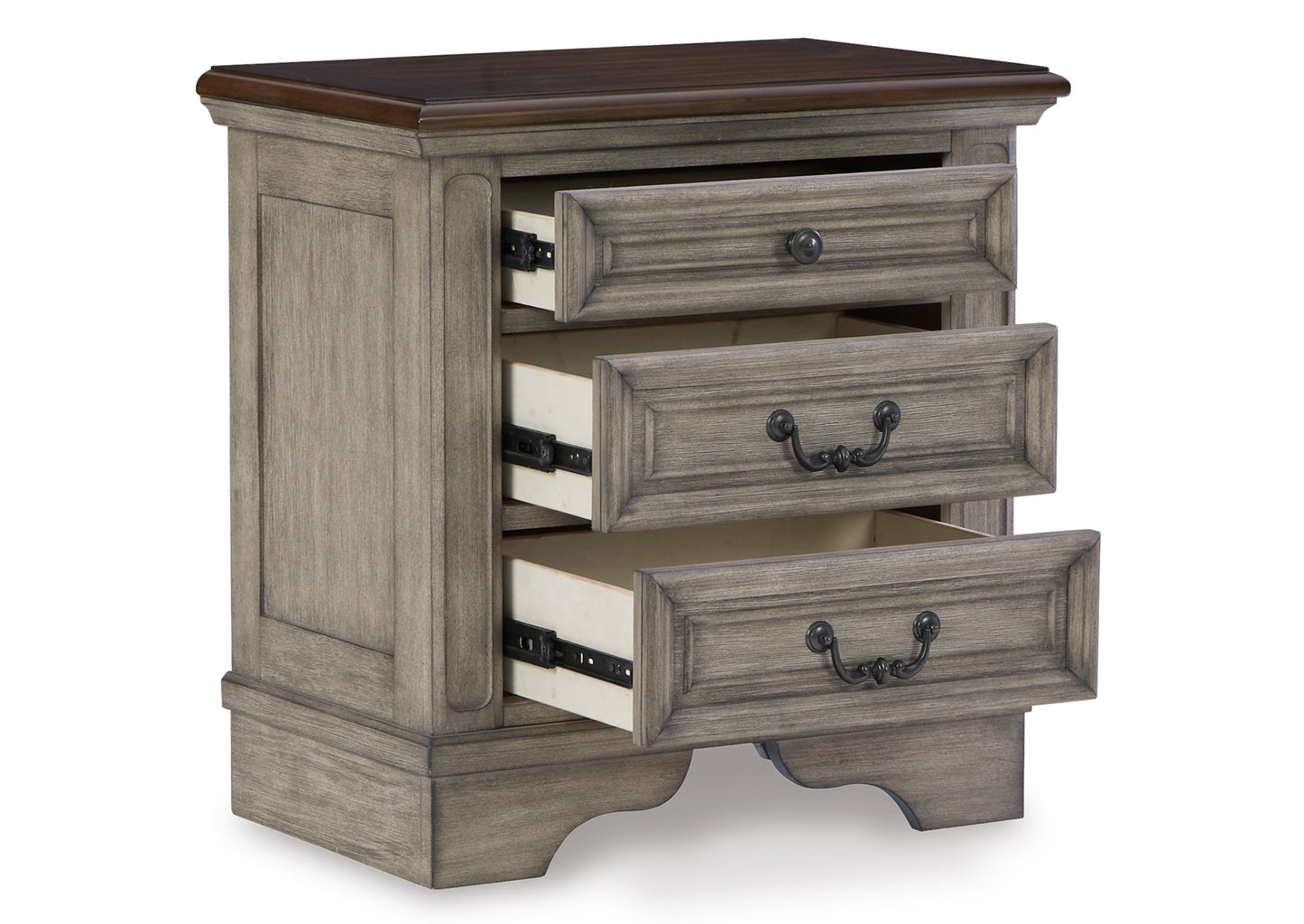 Velador Lodenbay 3 cajones - vista 4